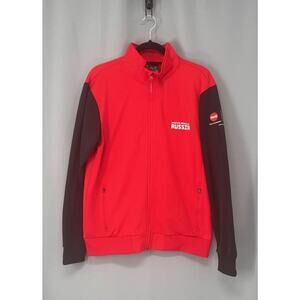 Coca Cola Track Jacket Mens Large Red 2018 FIFA World Cup Russia Soccer